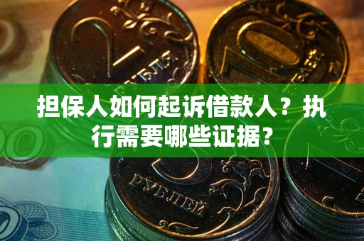 武汉担保人如何起诉借款人？执行需要哪些证据？