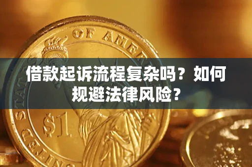 武汉借款起诉流程复杂吗？如何规避法律风险？