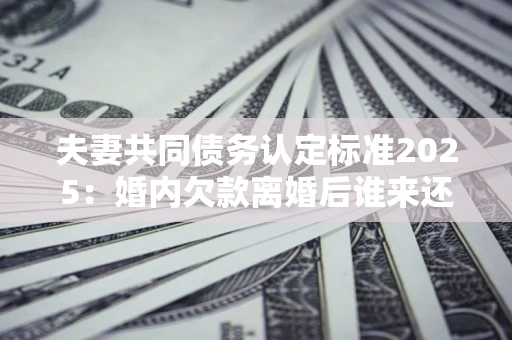 武汉夫妻共同债务认定标准2025:婚内欠款离婚后谁来还? 武汉夫妻共同债务认定标准2025:婚内欠款离婚后谁来还?