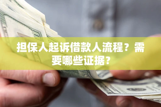 武汉担保人起诉借款人流程？需要哪些证据？