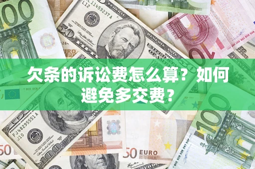 武汉欠条的诉讼费怎么算？如何避免多交费？