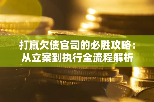 武汉打赢欠债官司的必胜攻略：从立案到执行全流程解析