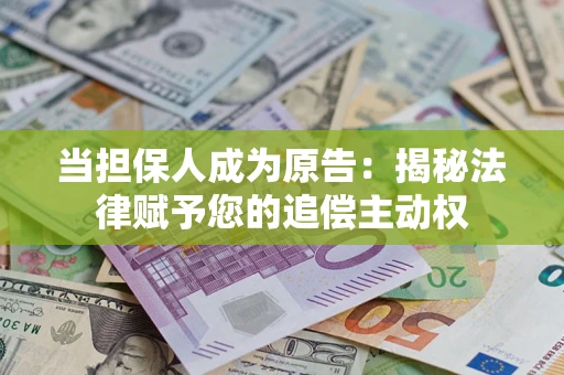 武汉当担保人成为原告：揭秘法律赋予您的追偿主动权